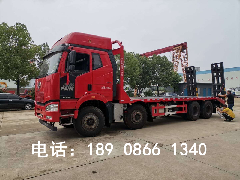 解放J6前四后八平板運輸車圖片