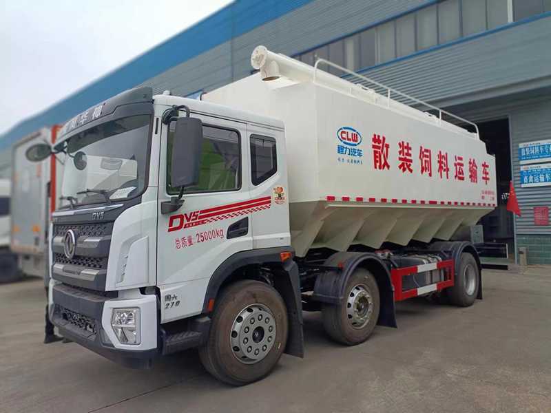 東風(fēng)華神小三軸散裝飼料運(yùn)輸車(32方）